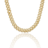 10mm Cuban Curb Chain With CZ Stones