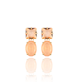 Synthetic Natural Stone Dangle Drop Stud Earrings