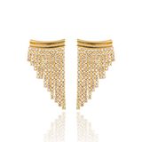 CZ Tassel Dangle Earrings (K310)