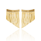 Gold Tassel Dangle Earrings (K283/K284)