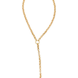 Rolo Lariat Necklace & Bracelet (H115)