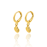 Sea Shell Huggies Earrings