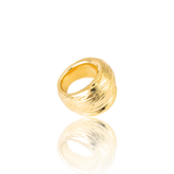 High End Exclusive Maximalist Thick Croissant Dome Ring