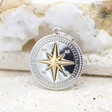 Ruffled Compass Pendant (A67)