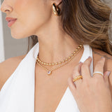 Gold Ball Chain Beaded (I595)