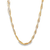 Twisted CZ Baguette Bracelet (I599)(H253)