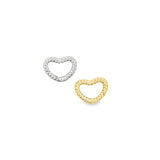 Rope Textured Heart Clasp (A328)