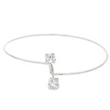 Thin CZ Square Charm Armlet (B144)