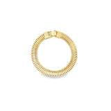 8mm Wide Herringbone Snake Buckle Clasp Bracelet (H221/I578)