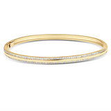 CZ Stones Minimalist Paved Slim Bangle Bracelet (B91)