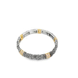 10mm Rope Designed Bangle With CZ Stones
