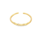 Dented Wrist Cuff Bangle (B39)
