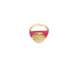Enamel Ring Adjustable Stackable Rings