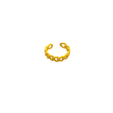 Enamel Color Cuban Curb Ring (D51A)