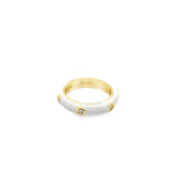 Enamel Ring With CZ Stones (D48)