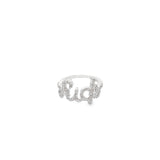 CZ Paved F*ck / Love Ring (D50)