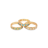 Enamel Stars Ring Band (D73)