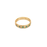 Enamel Stars Ring Band (D73)