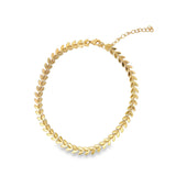 18K Gold Filled Rounded Arrow Anklet (E34)