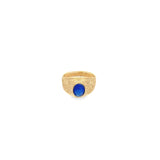 Thick Ring Band With Stone (D89)