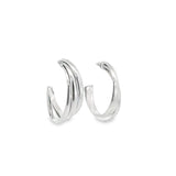 Triple Strand Hoop Earrings