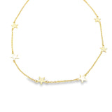Small Star Pendant Dainty Delicate Choker Necklace (G76)