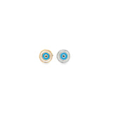 Good Luck Enamel Light Blue Evil Eye Protection Pendant