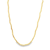 Eccentric Crumbled Style Bar Link Chain (H225)(I592)
