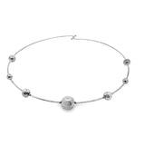 Collar Choker With Gold Beads (F202)