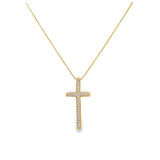 Cross Crucifix Necklace With CZ Stones (G98)