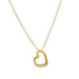 Enamel Heart Necklace (F176A)