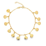 Textured Charm Anklet (E93)