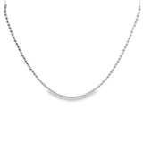 Rhodium Beaded Necklace