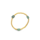 Jade Charm Round Beaded Bracelet