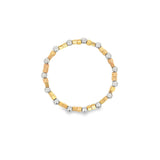 Two Tone Beaded Boho Bracelet (I495)