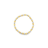 Three Toned Gold, Rose Gold, Silver Bead Bracelet | Gold Filled Beaded Bracelet