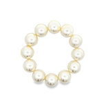 14MM White Pearl Beaded Bracelet (H112/I469)