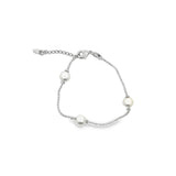 8mm Gold Pearl Ball Chain Bracelet (I99)