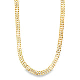 6mm Cuban Double Curb Cuban Link Chain (F34)