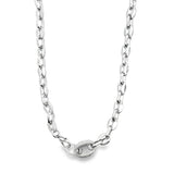 7mm Puffy Flat Mariner Link Chain Choker (H48)