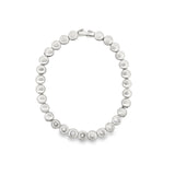 Round Circle Bracelet With Clear Round Circle Shaped CZ Stones (I135)