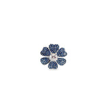 Vintage CZ Pave Flower Ring