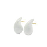 Neon Colored Enamel Water Droplet Earrings (L542)