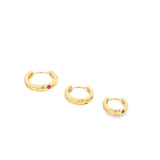 Small CZ Dotted Huggies (L228A)