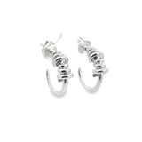 Croissant Twist Hoops Earrings