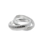 Intertwined 14mm Wide Coil Styled Bangle (B127)