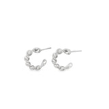 Twisted Open Hoop Earrings