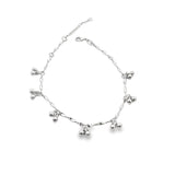 18K Gold Filled Twisted Anklet With Dangle Golden Beads (E128)