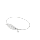 Love Buckle Bangle Bracelet With Cz Stone (B25)