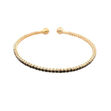 CZ Paved Stone Bangle Bracelet (B100)